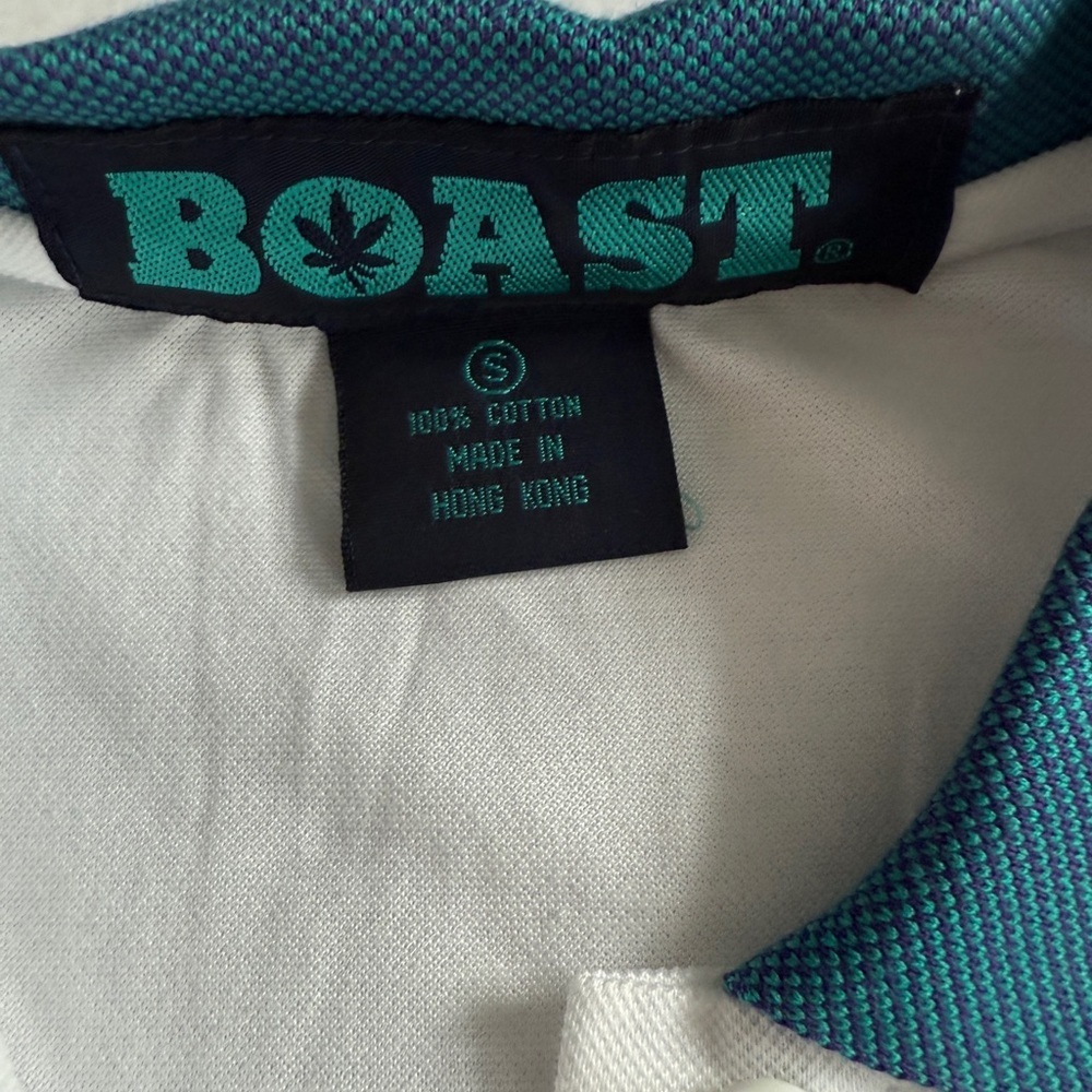 BOAST USA Vintage Womens Tennis Polo Shirt – Size S – White – NWT - Picture 3 of 6